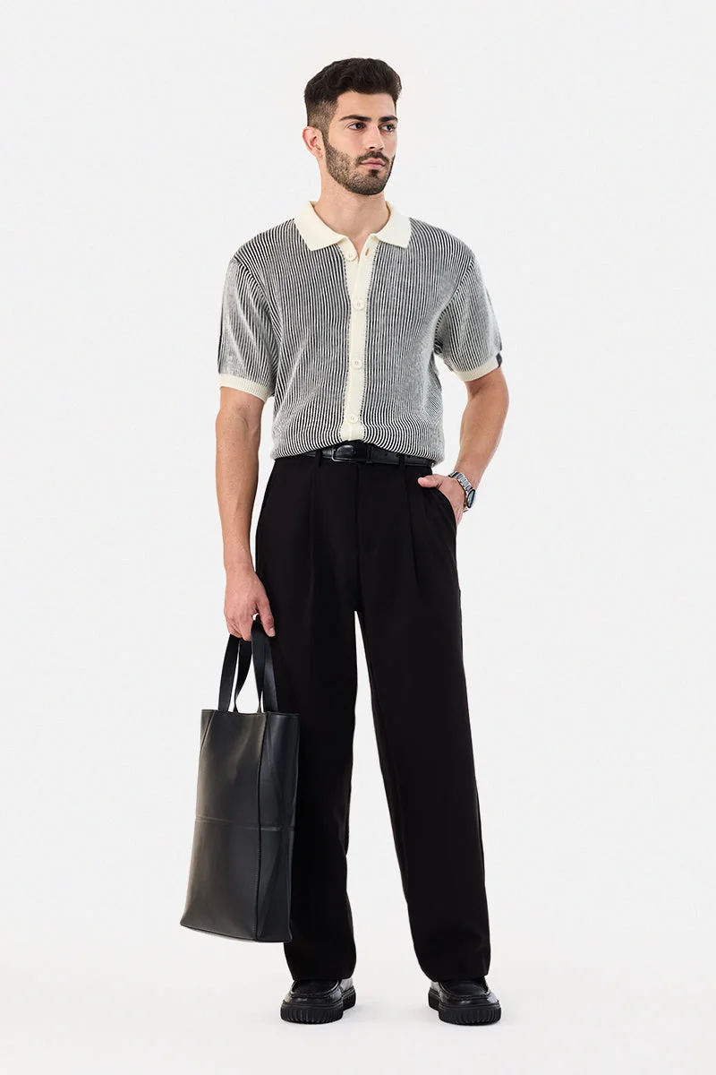 SNITCH Contrast Collar Polo Shirt